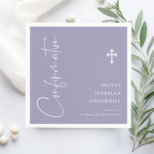 Serviette En Papier Confirmation de script pour filles