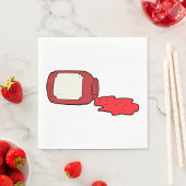 Serviette En Papier Confiture déversée Cute Jelly Rouge Jar