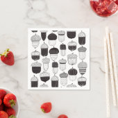 Serviette En Papier Conflit de Doodle motif d'automne (En situation)