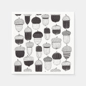 Serviette En Papier Conflit de Doodle motif d'automne (Devant)