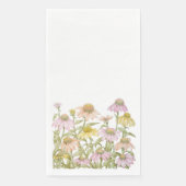 Serviette En Papier Conflowers Aquarelle Botanique Art Papier serviett (Devant)