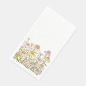Serviette En Papier Conflowers Aquarelle Botanique Art Papier serviett (Coin)