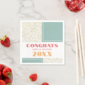Serviette En Papier Congrats Modernes Grad Gold Parties scintillant Gr (En situation)