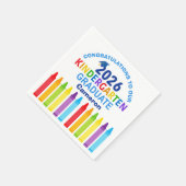 Serviette En Papier Congratulations Kindergarten Graduate Custom Party (Coin)