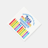 Serviette En Papier Congratulations Preschool Graduate Custom Party (Coin)