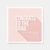 Serviette En Papier CONGRÈS LONG SHADOW TO THE GRAD blush (Devant)