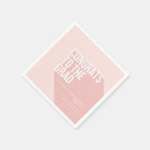 Serviette En Papier CONGRÈS LONG SHADOW TO THE GRAD blush (Coin)
