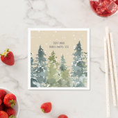 Serviette En Papier Conifère, Arbre À Pins, À feuillage persistant (En situation)
