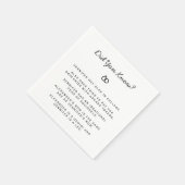 Serviette En Papier Connaissez-vous les faits Fiançailles (Coin)