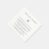 Serviette En Papier Connaissez-vous les faits Fiançailles (Coin)