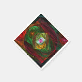 Serviette En Papier Connexions dynamiques Art Abstrait (Coin)