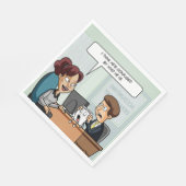 Serviette En Papier Conseil d'administration comptable Pun Party Napki (Coin)