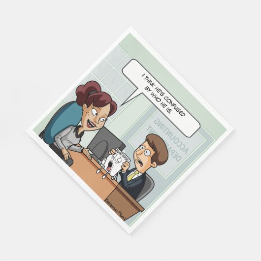 Serviette En Papier Conseil d'administration comptable Pun Party Napki (Coin)