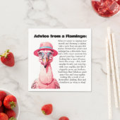 Serviette En Papier Conseil Drôle D'Un Flamant rose (En situation)