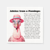 Serviette En Papier Conseil Drôle D'Un Flamant rose (Devant)