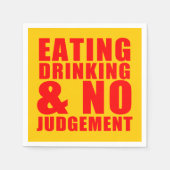 Serviette En Papier Consommation Amicale Boire Pas De Jugement Serviet (Devant)