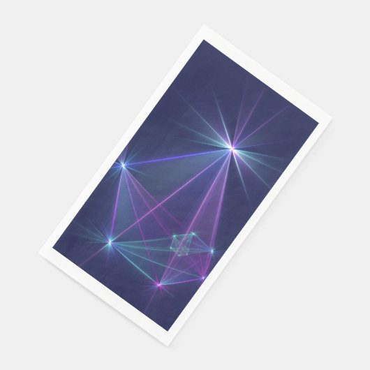 Serviette En Papier Constellation, Art Fractal Abstrait Imaginaire (Coin)