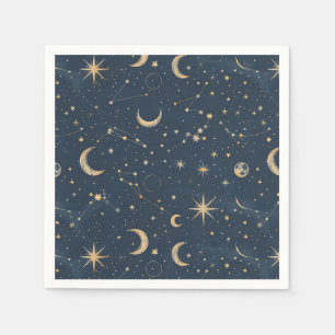 Serviette En Papier Constellation céleste - Nuit étoilée (1)