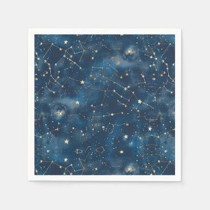 Serviette En Papier Constellation céleste - Nuit étoilée (6)