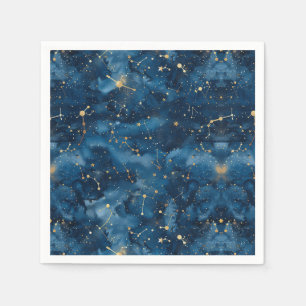 Serviette En Papier Constellation céleste - Nuit étoilée (7)