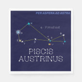 Serviette En Papier Constellation de l'hémisphère Sud Piscis Austrinus (Devant)