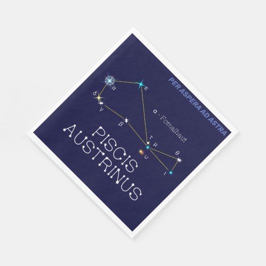 Serviette En Papier Constellation de l'hémisphère Sud Piscis Austrinus (Coin)