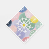Serviette En Papier Constellations des flocs de neige (Coin)