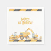 Serviette En Papier Construction Anniversaire de la fête de Naples (Devant)