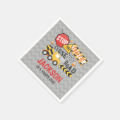 Serviette En Papier Construction Anniversaire de la fête Napkin Camion (Coin)