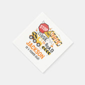 Serviette En Papier Construction Anniversaire de la fête Napkin Camion (Coin)