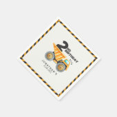 Serviette En Papier Construction Birthday Boy 2nd  (Coin)