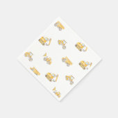 Serviette En Papier Construction Birthday Dump Trucks Birthday (Coin)