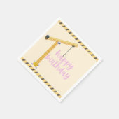 Serviette En Papier Construction Birthday Napkins (Coin)