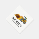 Serviette En Papier Construction Camion Anniversaire Décor (Coin)