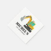 Serviette En Papier Construction Camion Anniversaire Décor (Coin)