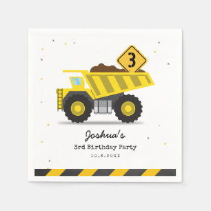 Serviette En Papier Construction Camion Enfants N'importe quel âge Ann
