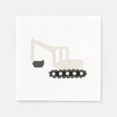 Serviette En Papier Construction Digger Anniversaire Partie minimum Na (Devant)