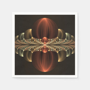 Serviette En Papier Construction d'Imaginaires Art Fractal Abstrait br