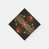 Serviette En Papier Construction d'Imaginaires Art Fractal Abstrait br (Coin)