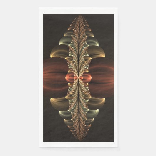 Serviette En Papier Construction d'Imaginaires Art Fractal Abstrait br (Devant)