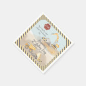 Serviette En Papier Construction Dump Truck Boy fête le 2e anniversair (Coin)