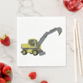 Serviette En Papier Construction Vehicle Napkins (En situation)