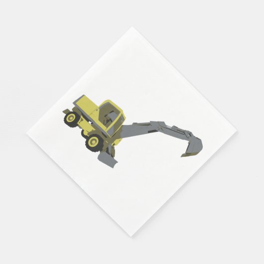 Serviette En Papier Construction Vehicle Napkins (Coin)