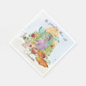 Serviette En Papier Conte de fée blanche neige Magie Miroir photo pers (Coin)