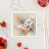 Serviette En Papier Contemporary Cosmos Abstract Design (En situation)