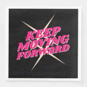 Serviette En Papier Continuez à avancer - Papier Motivationnel Napkin (Devant)