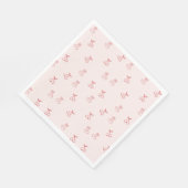Serviette En Papier Contour de cerise Minimalisme (Coin)