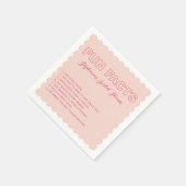 Serviette En Papier Contour en gras texte gras - Contour (Coin)