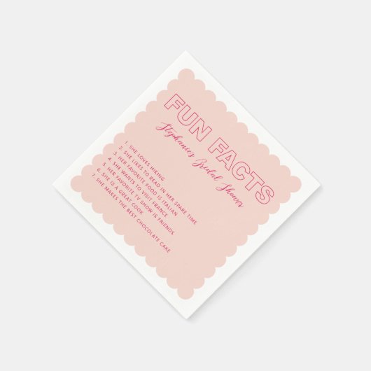 Serviette En Papier Contour en gras texte gras - Contour (Coin)