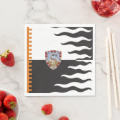 Serviette En Papier Contrada della Lupa (She-Wolf) Palio di Siena (En situation)